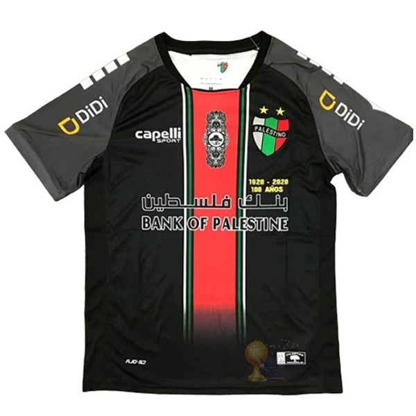 Calcio Maglie Home Maglia CD Palestino 2020 2021 Nero
